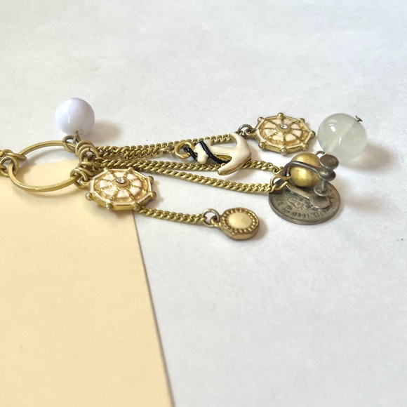 🍭 3/$20 urban outfitters nautical charm gold necklace - Picture 6 of 13